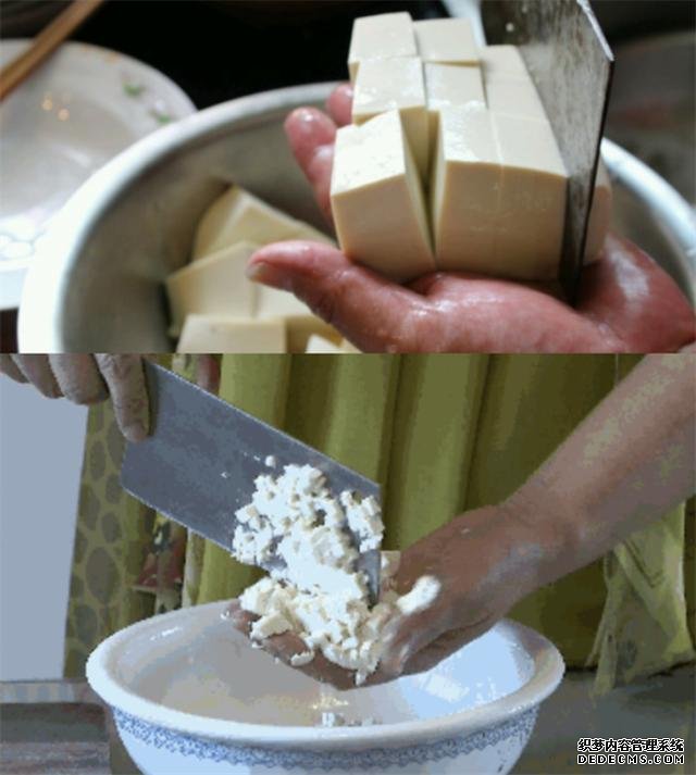 切豆腐也分等级,本以为日本就够厉害了,当看到中国,真的惹不起