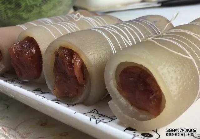 猪皮别再做猪皮冻了,教你新吃法,1瓶啤酒搞定,好吃好看又好做