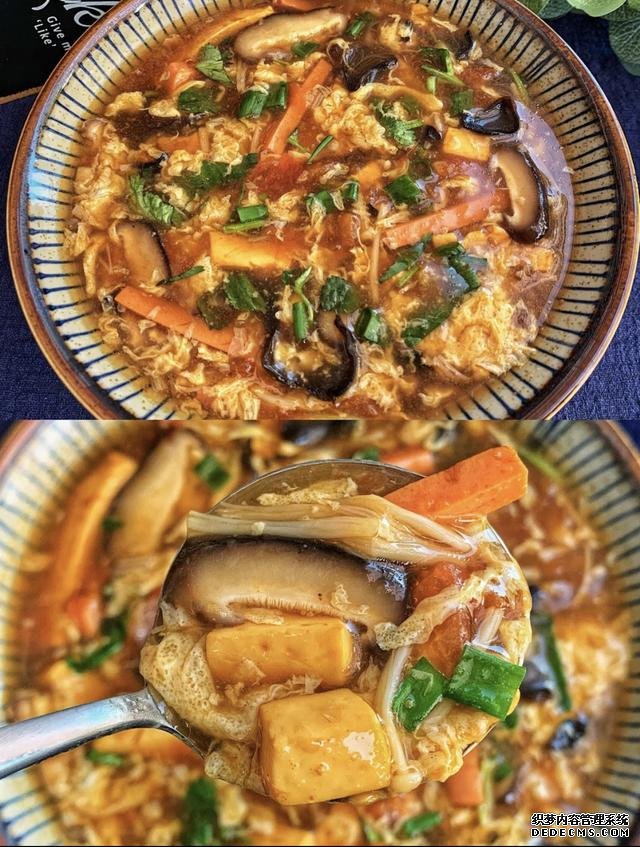 开胃好喝,10分钟搞定番茄酸辣汤,冬季必备备备