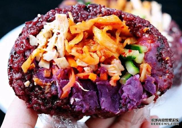 紫米时蔬饭团,好吃又营养均衡的低脂减肥餐