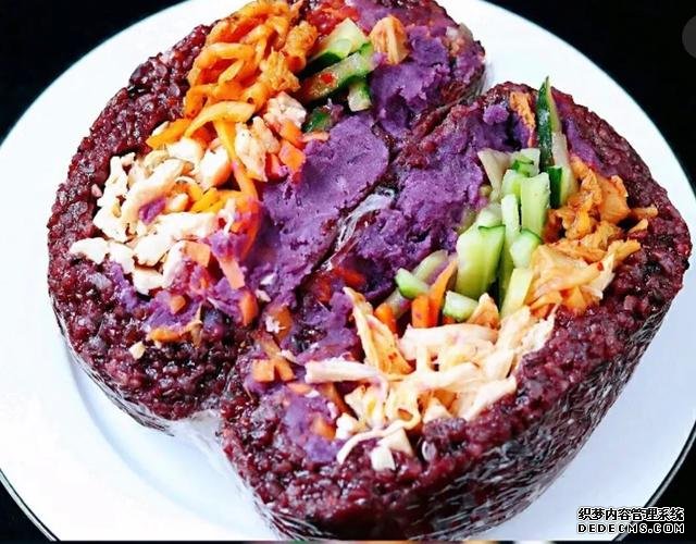 紫米时蔬饭团,好吃又营养均衡的低脂减肥餐