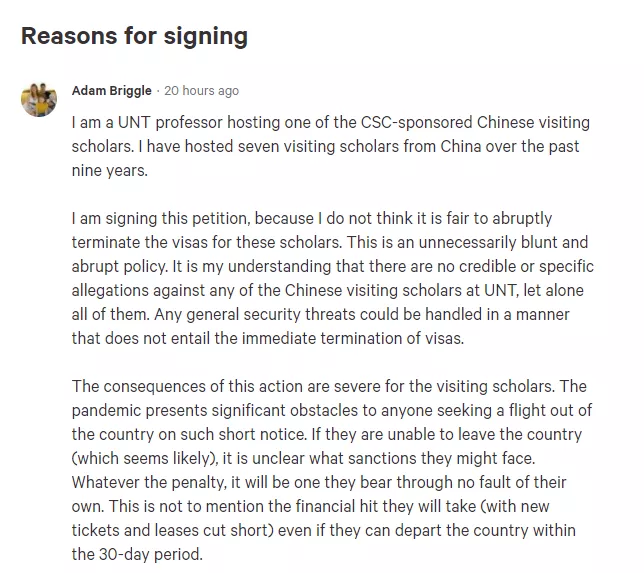 美国一大学突然驱逐所有中国公派留学生,限1月内离境